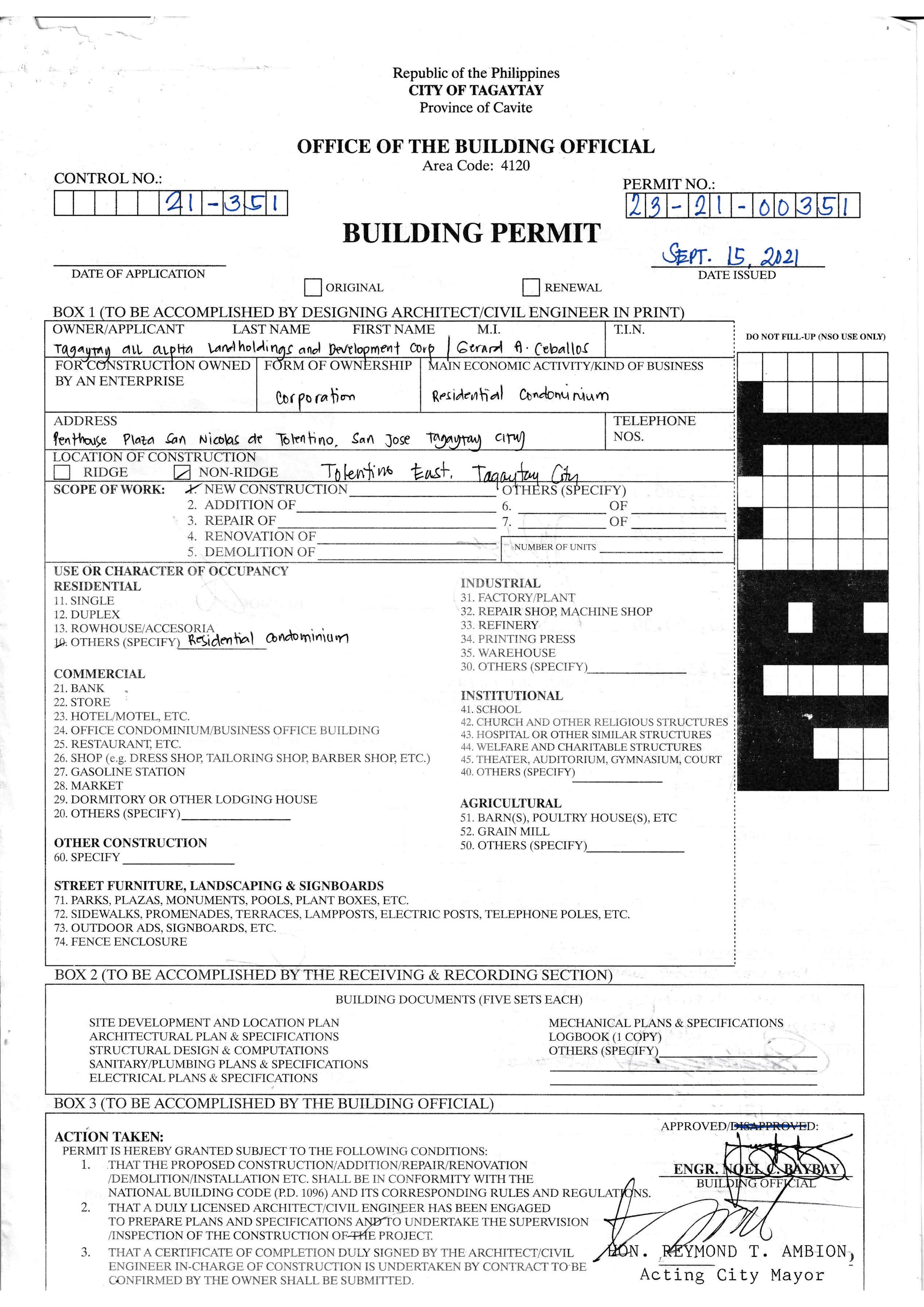 Building Permit